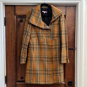 View Plaid Peacoat